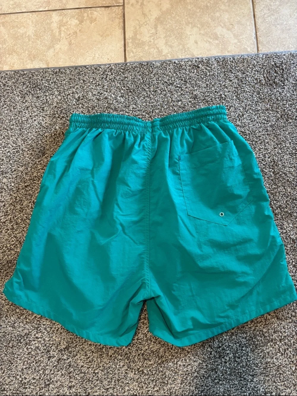 MV Sport Vintage Teal Green Men's Swim Trunks Excellent Condition Size Medium